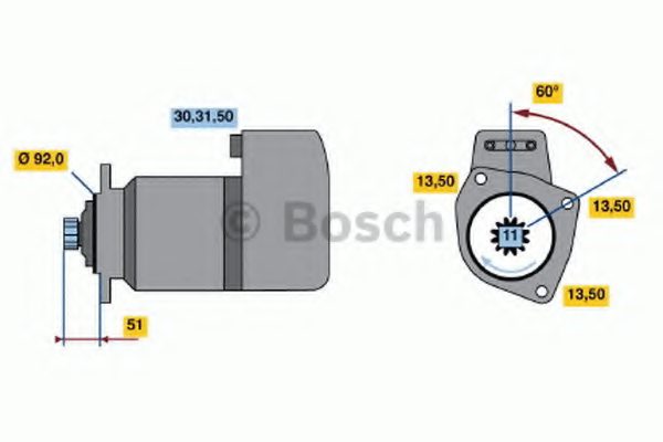 BOSCH 0 986 017 100 Starter